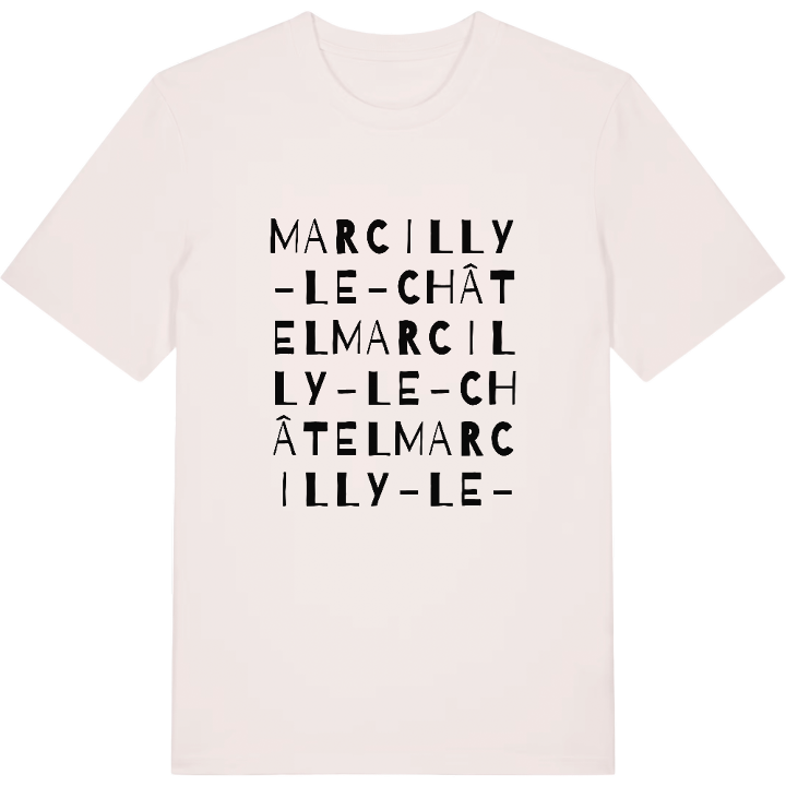 Marcilly-le-Châtel ordlek t-shirt – t-shirt från PinShirt