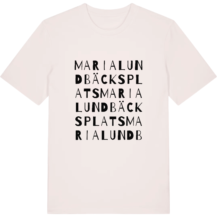 Maria Lundbäcks Plats ordlek t-shirt – t-shirt från PinShirt