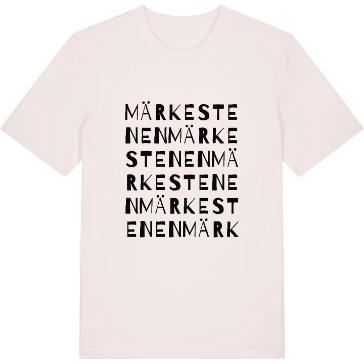 Märkestenen ordlek t-shirt – t-shirt från PinShirt