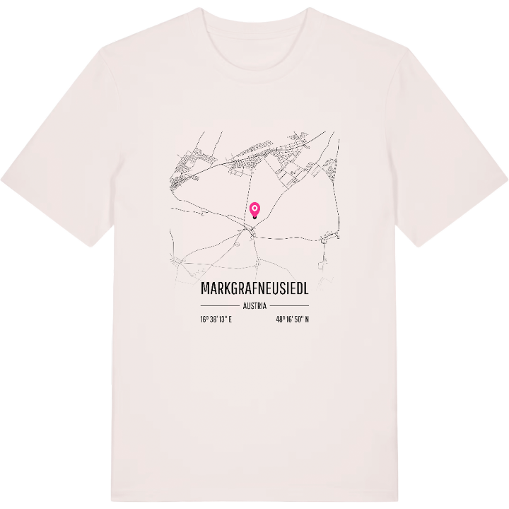 Markgrafneusiedl karta t-shirt – t-shirt från PinShirt