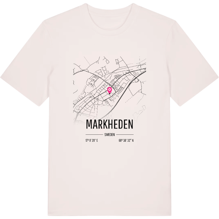 Markheden karta t-shirt – t-shirt från PinShirt