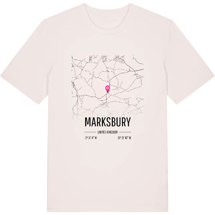 Marksbury karta t-shirt – t-shirt från PinShirt
