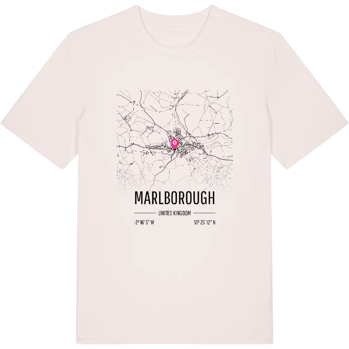 Marlborough karta t-shirt – t-shirt från PinShirt