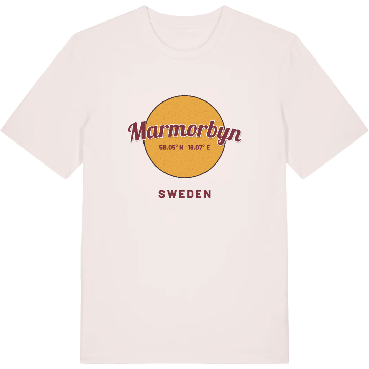 Marmorbyn cirkel t-shirt – t-shirt från PinShirt
