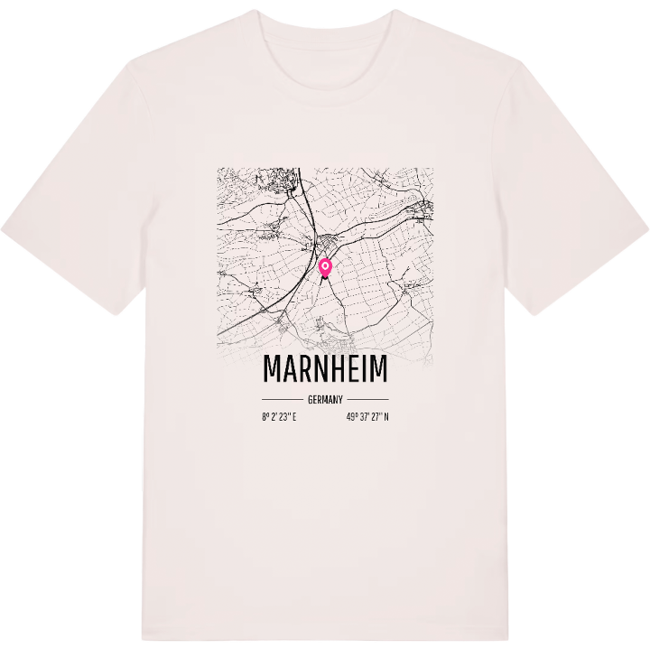 Marnheim karta t-shirt – t-shirt från PinShirt