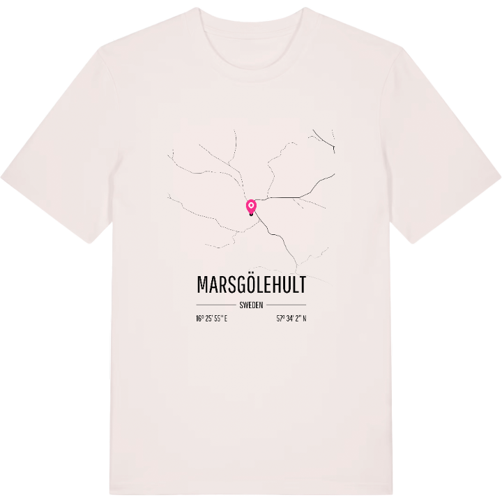 Marsgölehult karta t-shirt – t-shirt från PinShirt