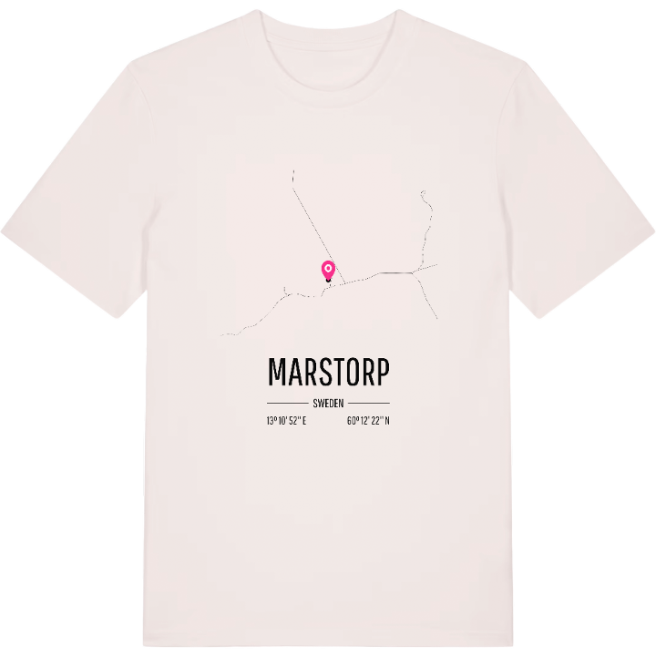 Marstorp karta t-shirt – t-shirt från PinShirt