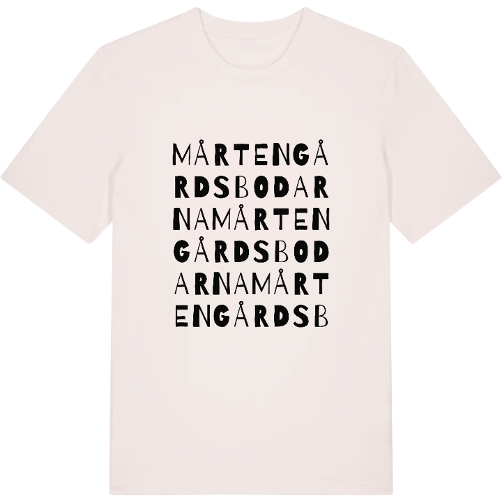 Mårtengårdsbodarna ordlek t-shirt – t-shirt från PinShirt
