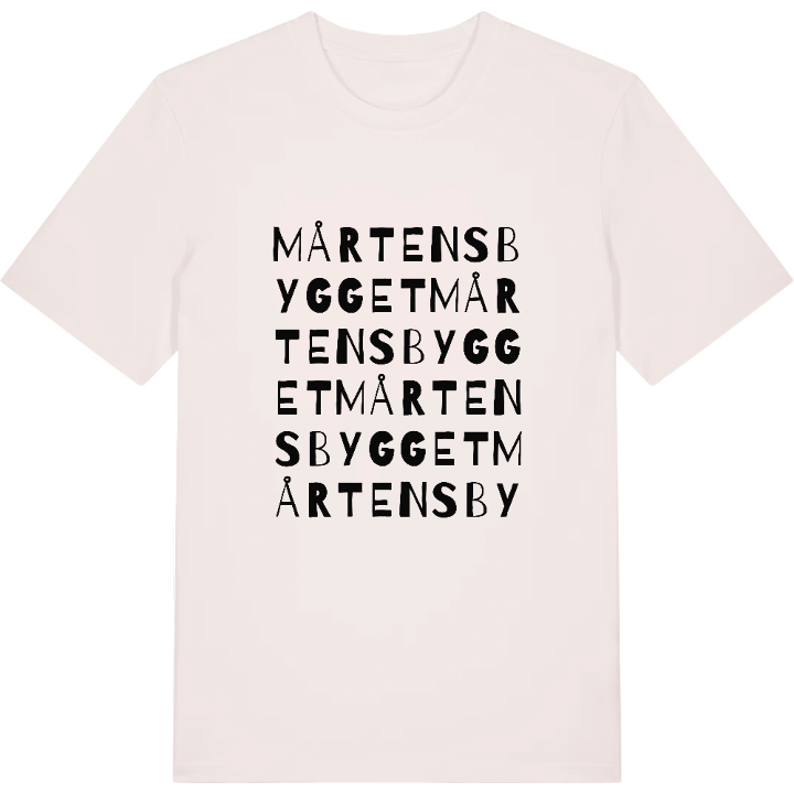 Mårtensbygget ordlek t-shirt – t-shirt från PinShirt