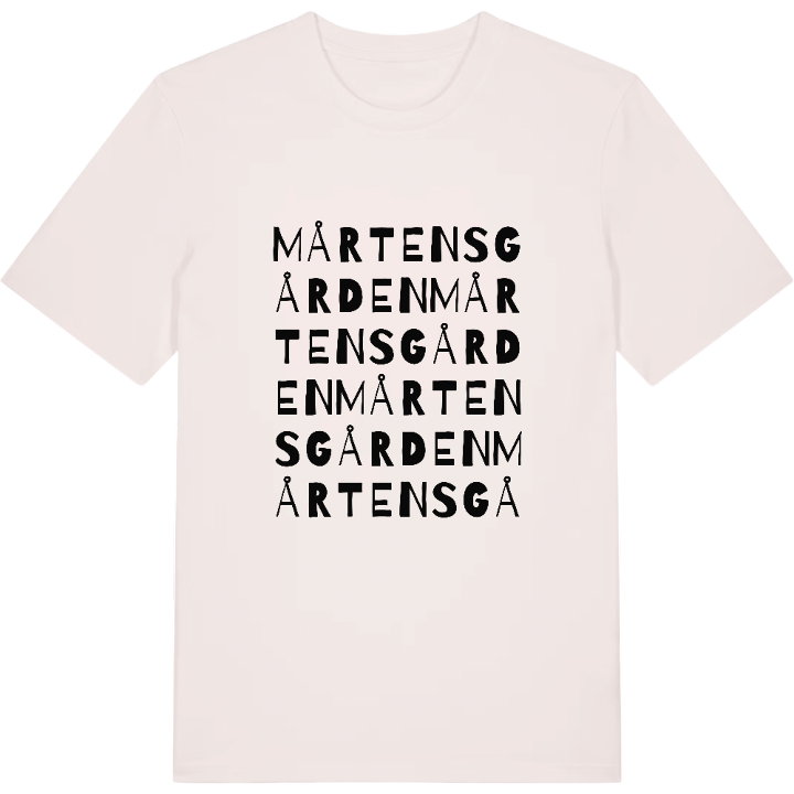 Mårtensgården ordlek t-shirt – t-shirt från PinShirt