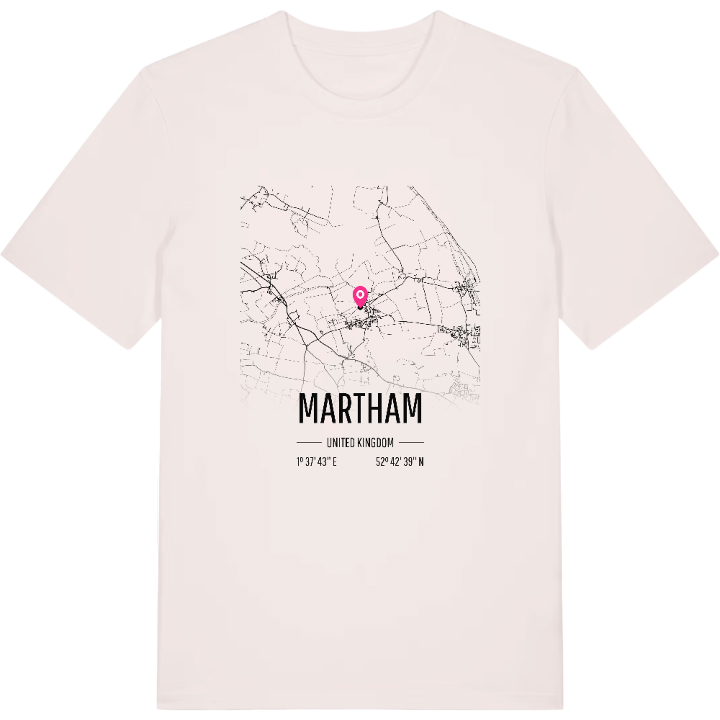 Martham karta t-shirt – t-shirt från PinShirt