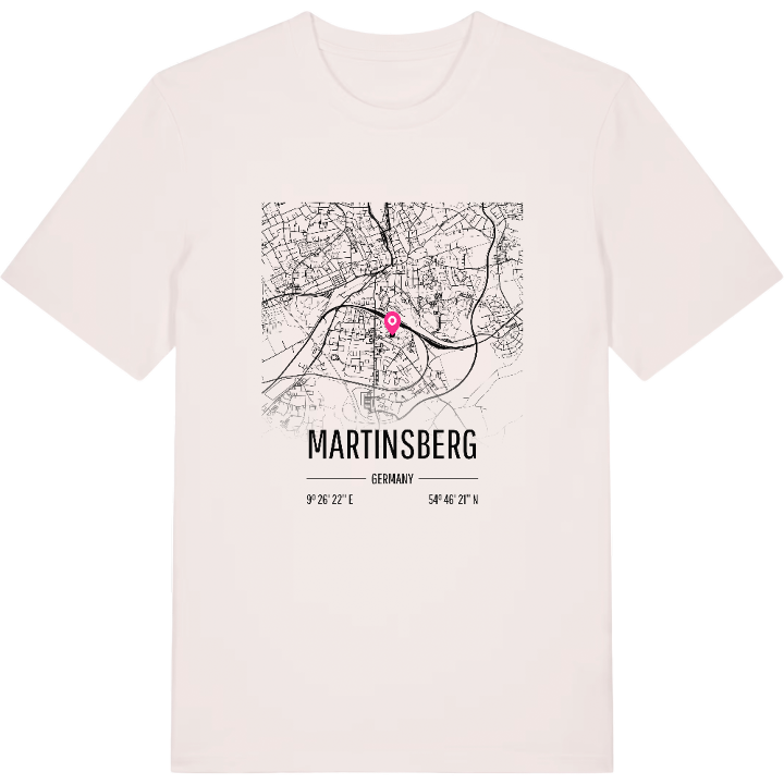 Martinsberg karta t-shirt – t-shirt från PinShirt