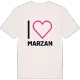 Jag älskar Marzan t-shirt stort tryck