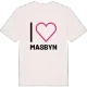 Jag älskar Masbyn t-shirt stort tryck
