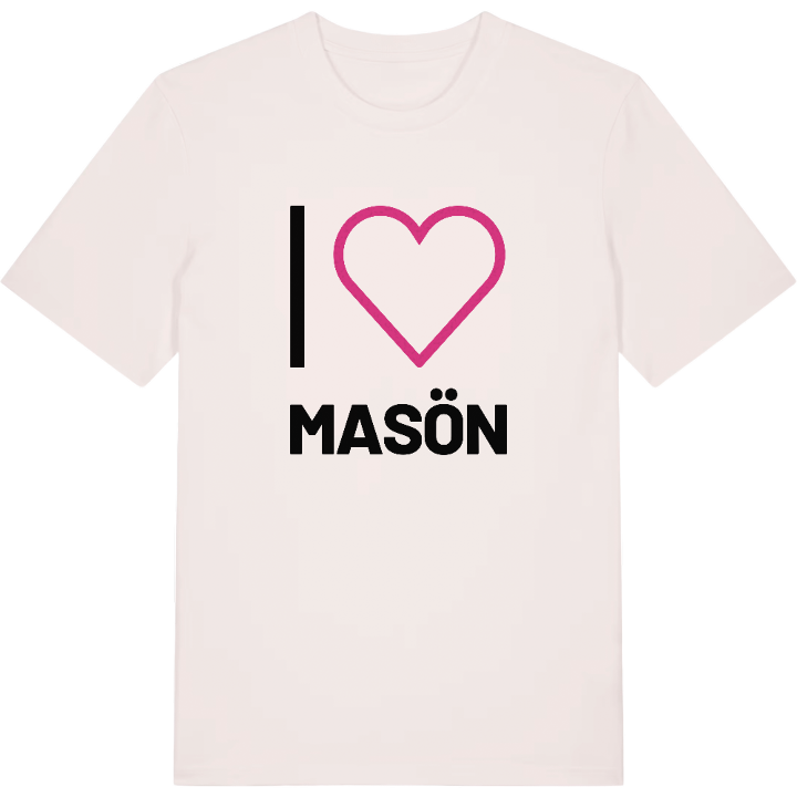 Jag älskar Masön t-shirt stort tryck – t-shirt från PinShirt