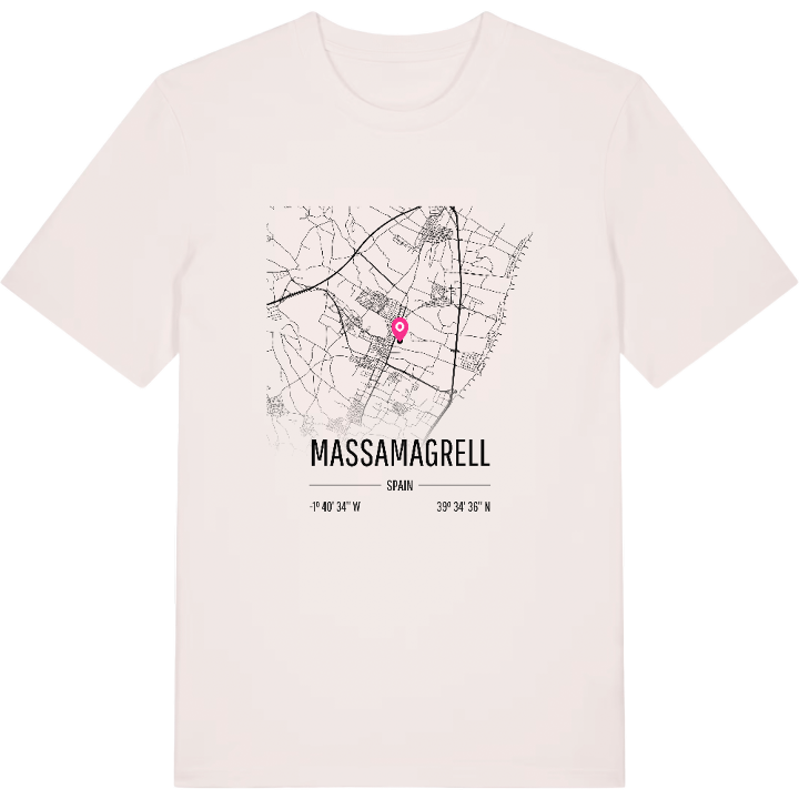 Massamagrell karta t-shirt – t-shirt från PinShirt
