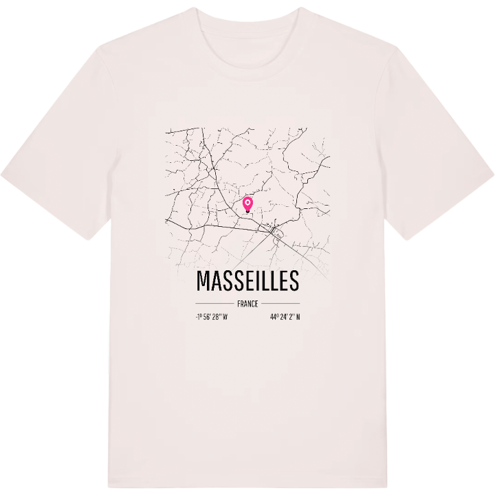 Masseilles karta t-shirt – t-shirt från PinShirt