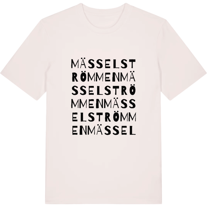Mässelströmmen ordlek t-shirt – t-shirt från PinShirt