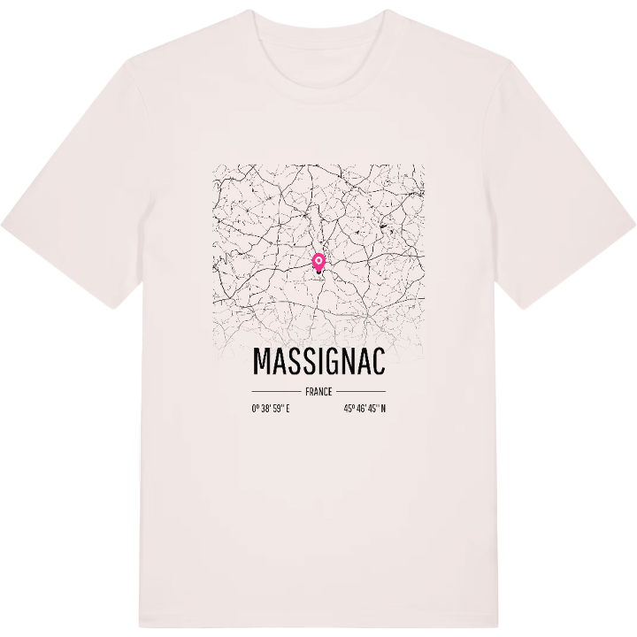 Massignac karta t-shirt – t-shirt från PinShirt