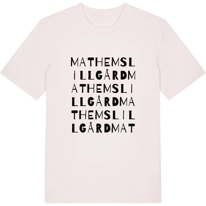 Mathems Lillgård ordlek t-shirt – t-shirt från PinShirt