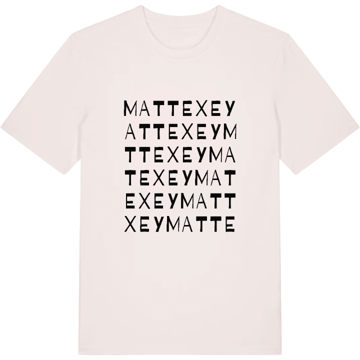 Mattexey ordlek t-shirt – t-shirt från PinShirt