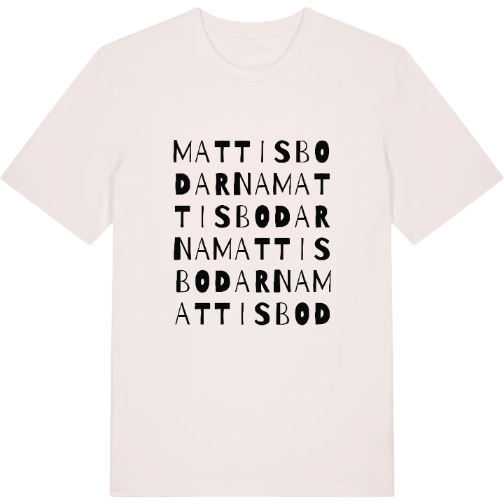 Mattisbodarna ordlek t-shirt – t-shirt från PinShirt