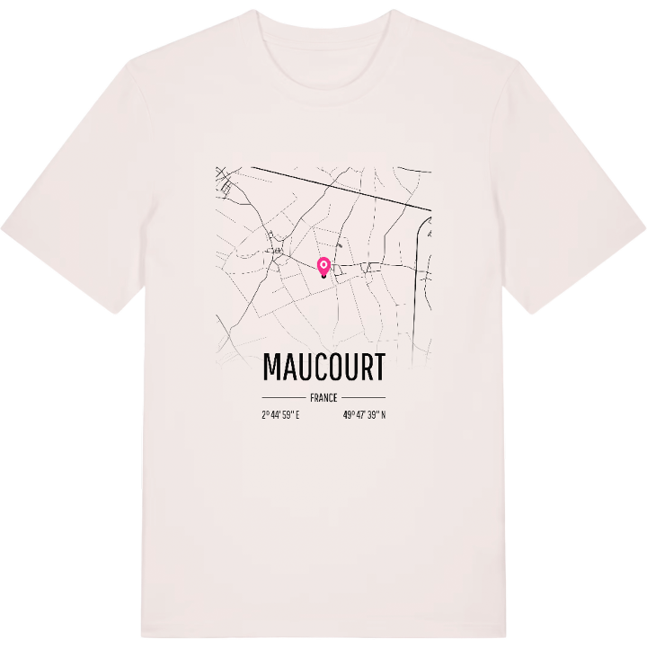 Maucourt karta t-shirt – t-shirt från PinShirt