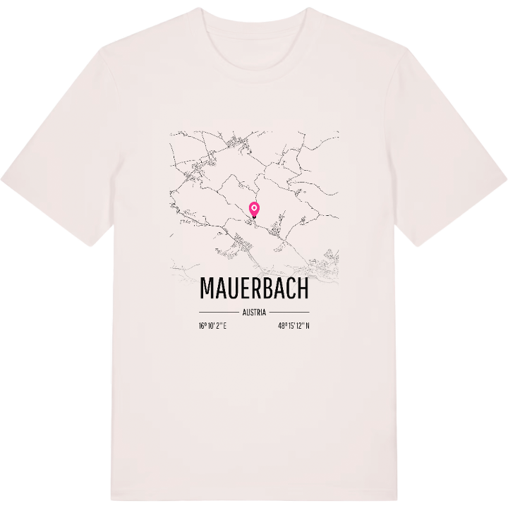 Mauerbach karta t-shirt – t-shirt från PinShirt