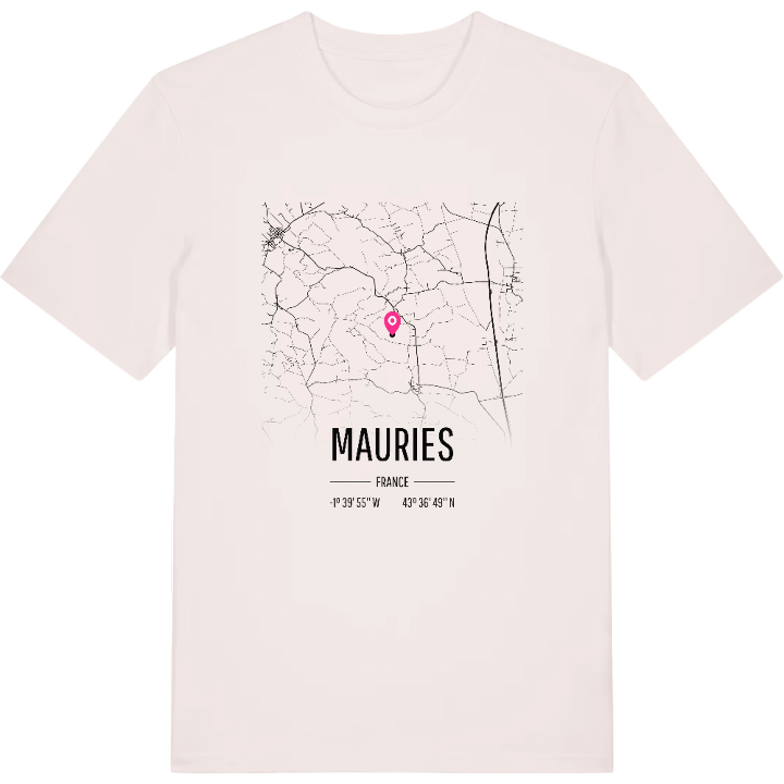 Mauries karta t-shirt – t-shirt från PinShirt