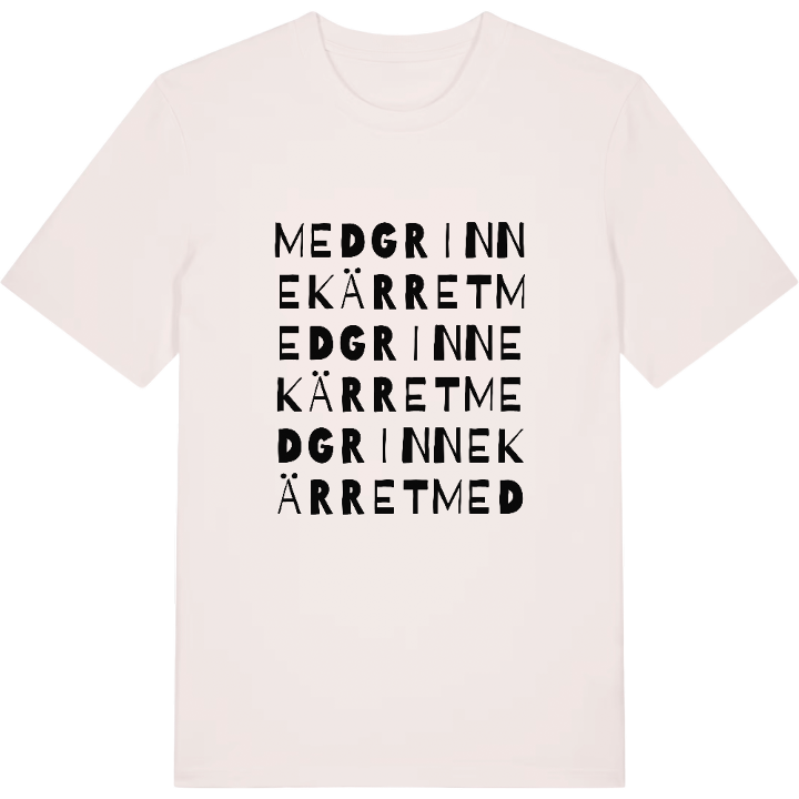 Medgrinnekärret ordlek t-shirt – t-shirt från PinShirt