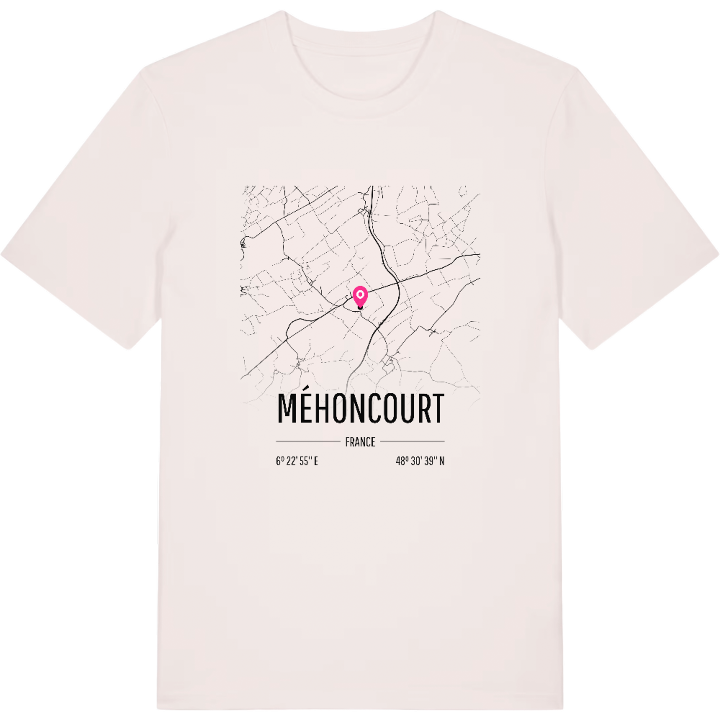 Méhoncourt karta t-shirt – t-shirt från PinShirt