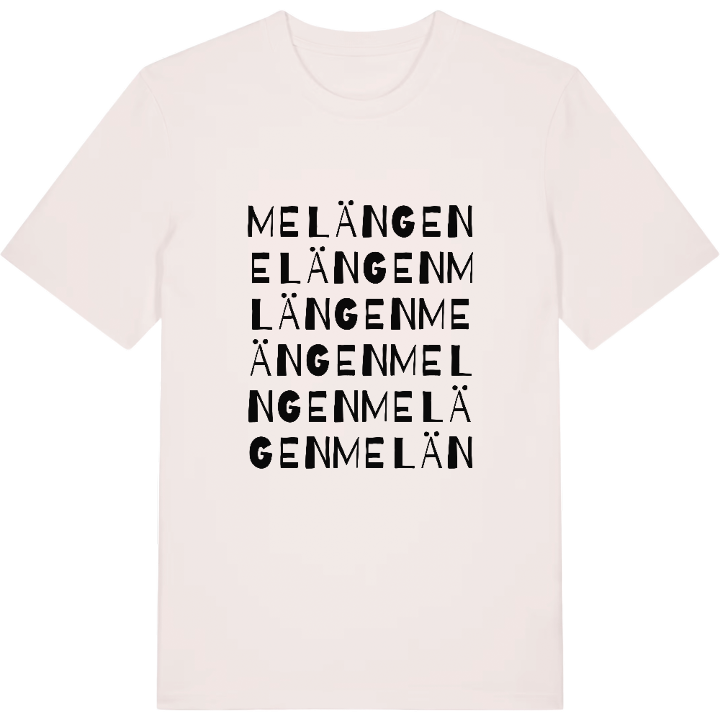 Melängen ordlek t-shirt – t-shirt från PinShirt