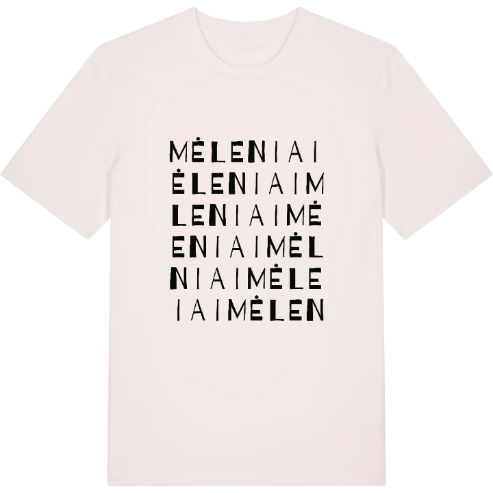 Mėleniai ordlek t-shirt – t-shirt från PinShirt