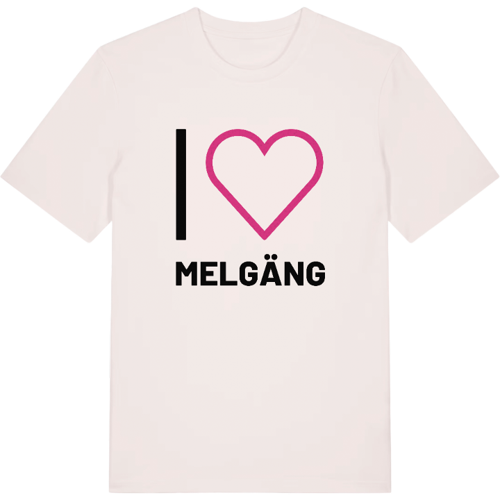 Jag älskar Melgäng t-shirt stort tryck – t-shirt från PinShirt