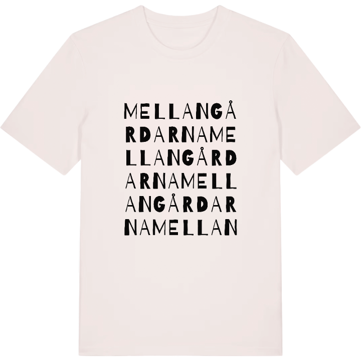 Mellangårdarna ordlek t-shirt – t-shirt från PinShirt