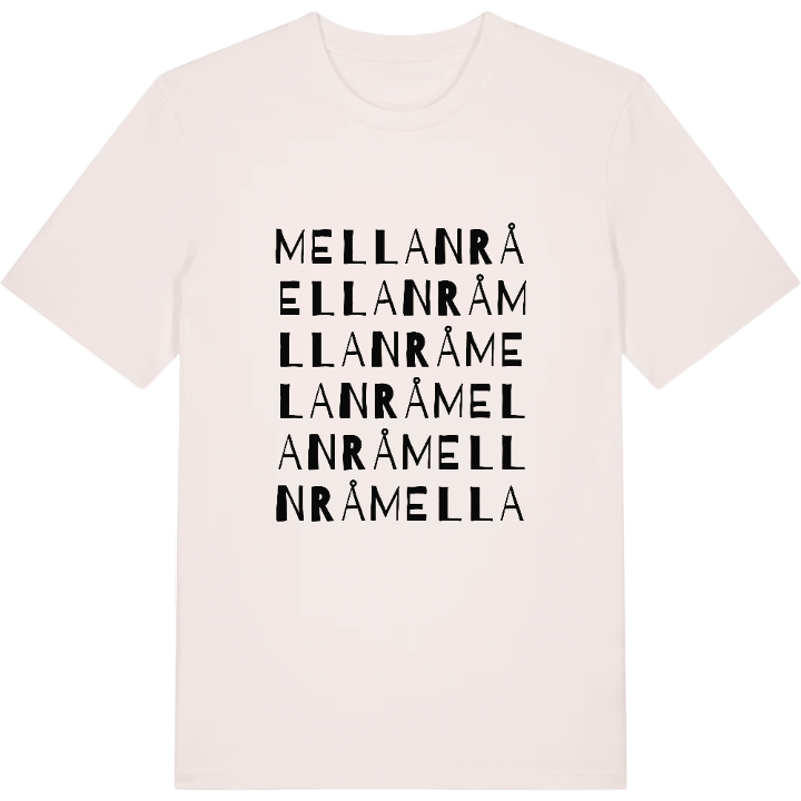 Mellanrå ordlek t-shirt – t-shirt från PinShirt