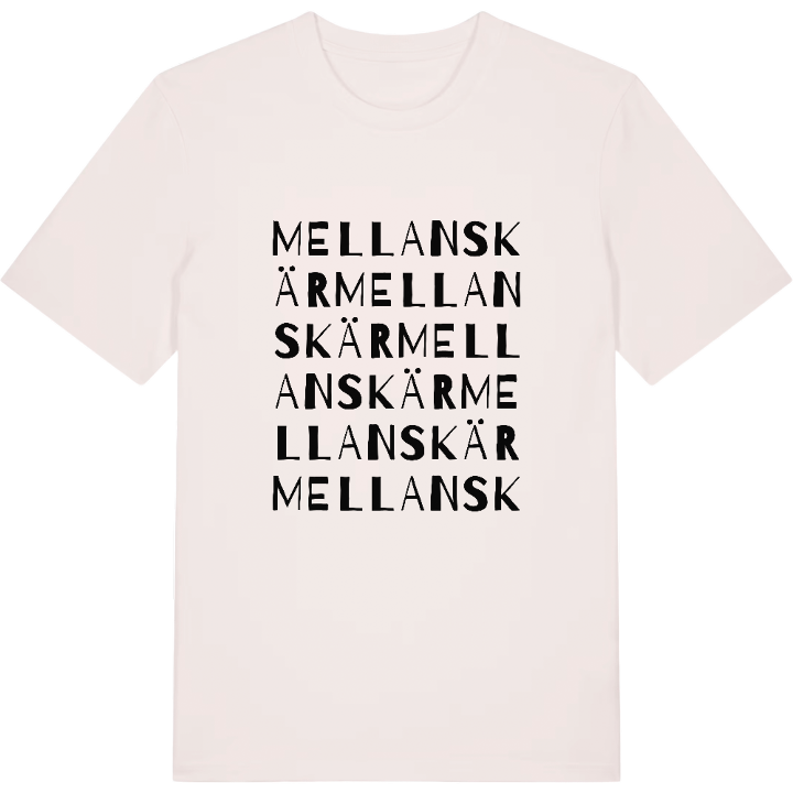 Mellanskär ordlek t-shirt – t-shirt från PinShirt