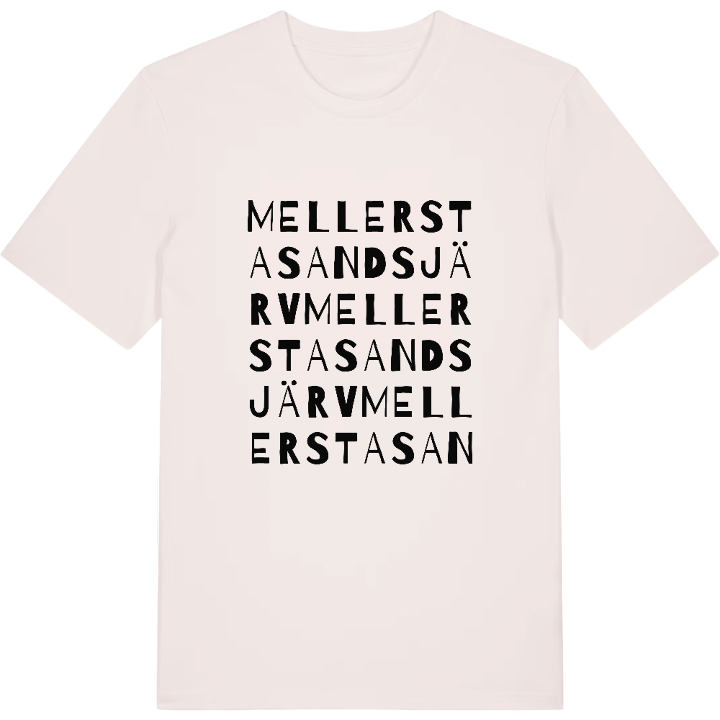 Mellersta Sandsjärv ordlek t-shirt – t-shirt från PinShirt
