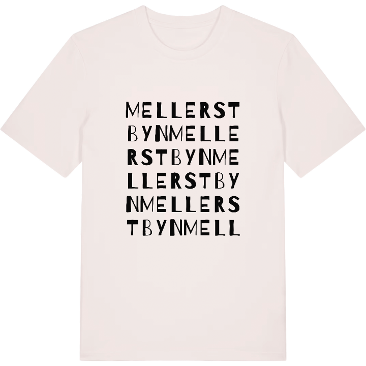Mellerstbyn ordlek t-shirt – t-shirt från PinShirt