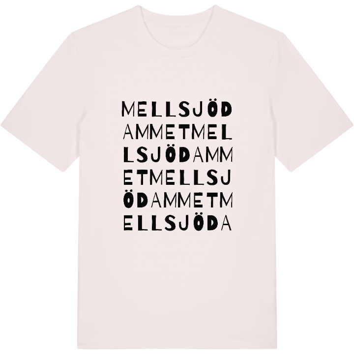 Mellsjödammet ordlek t-shirt – t-shirt från PinShirt