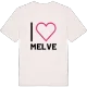 Jag älskar Melve t-shirt stort tryck