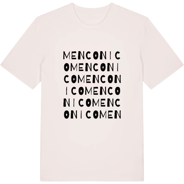 Menconico ordlek t-shirt – t-shirt från PinShirt