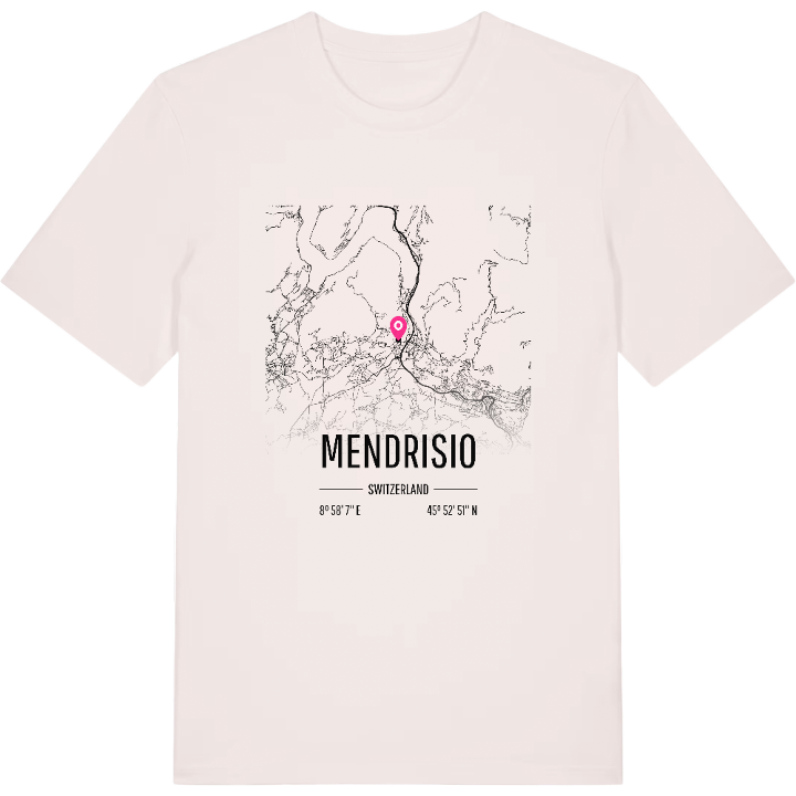 Mendrisio karta t-shirt – t-shirt från PinShirt