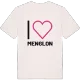 Jag älskar Menglon t-shirt stort tryck