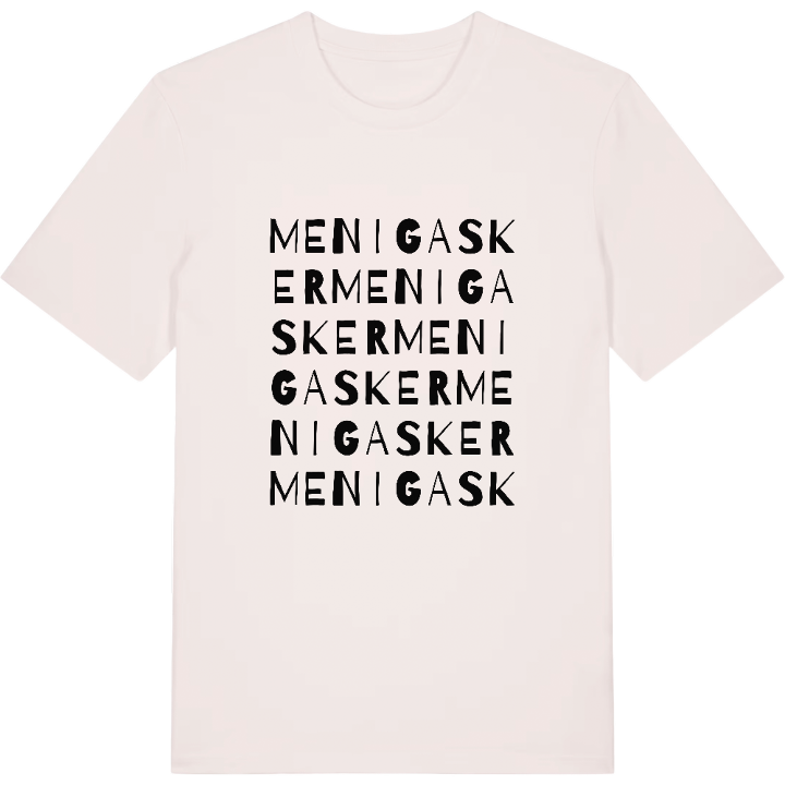 Menigasker ordlek t-shirt – t-shirt från PinShirt
