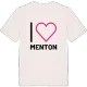 Jag älskar Menton t-shirt stort tryck