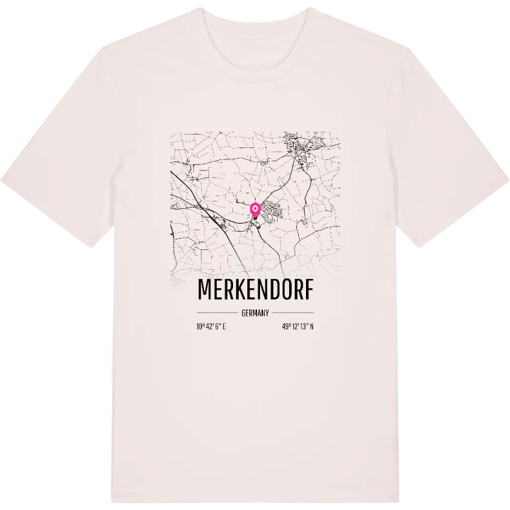 Merkendorf karta t-shirt – t-shirt från PinShirt