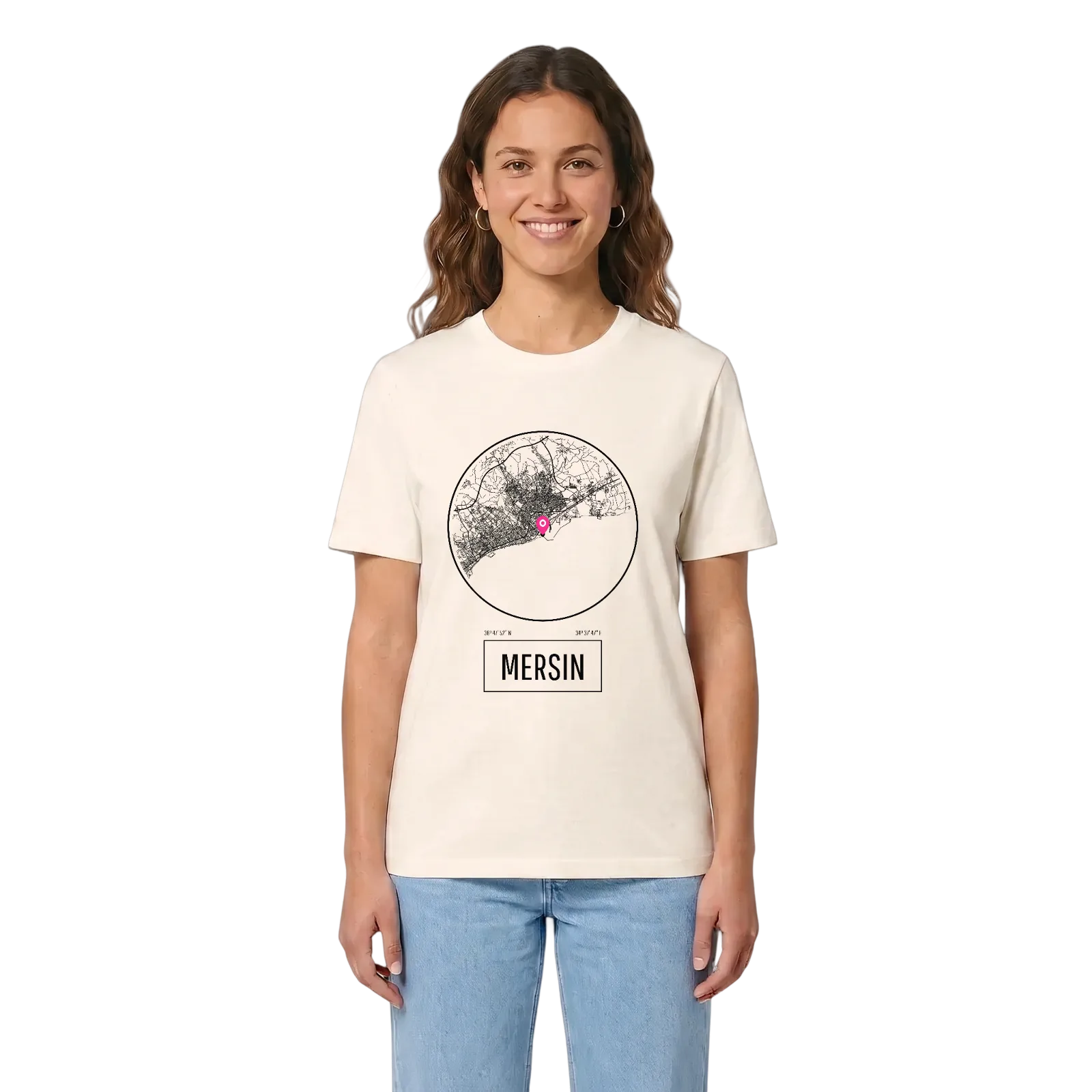 Mersin t-shirt – Vintage White, i miljö