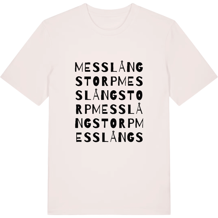 Messlångstorp ordlek t-shirt – t-shirt från PinShirt