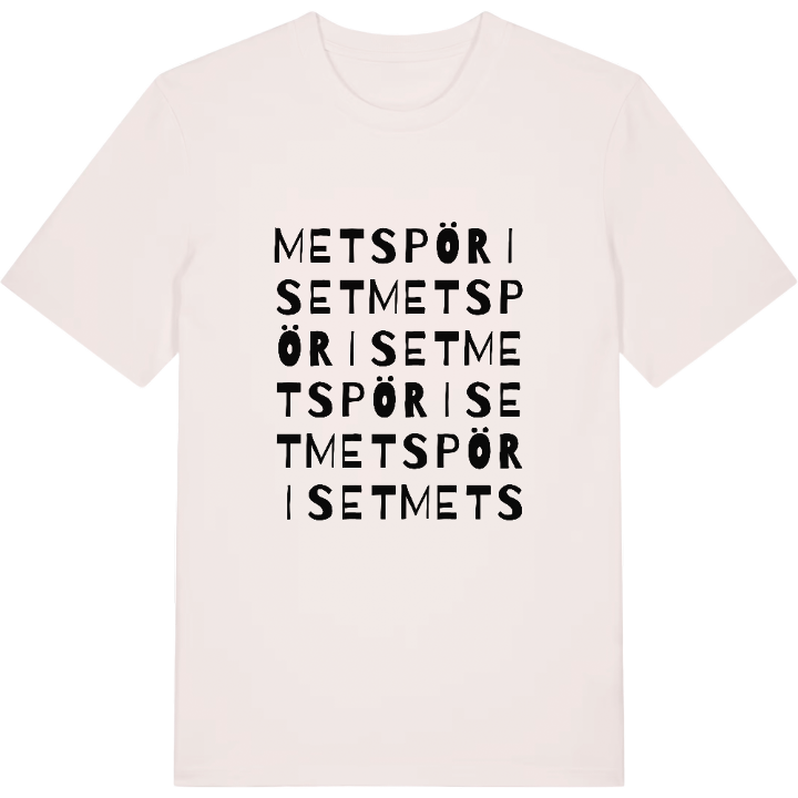 Metspöriset ordlek t-shirt – t-shirt från PinShirt